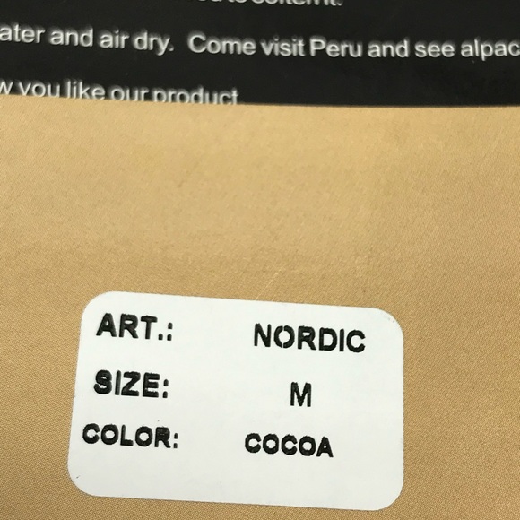 Alpaca 🦙 Socks Brown Fair Isle Nordic M Lot of 3 Made in Peru - Picture 5 of 13